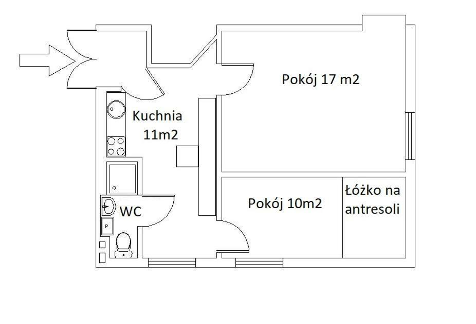 Apartament 2 Pokoje Lublin Centrum Ulica Narutowicza Kültér fotó